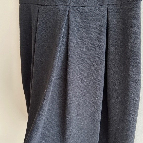 maison Jules Black Pleated Mini Dress with Diamond Cutouts, Size Large - Picture 8 of 14